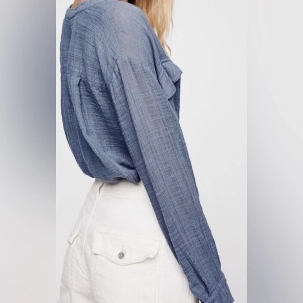 NWOT Free People Talk To Me Blouse